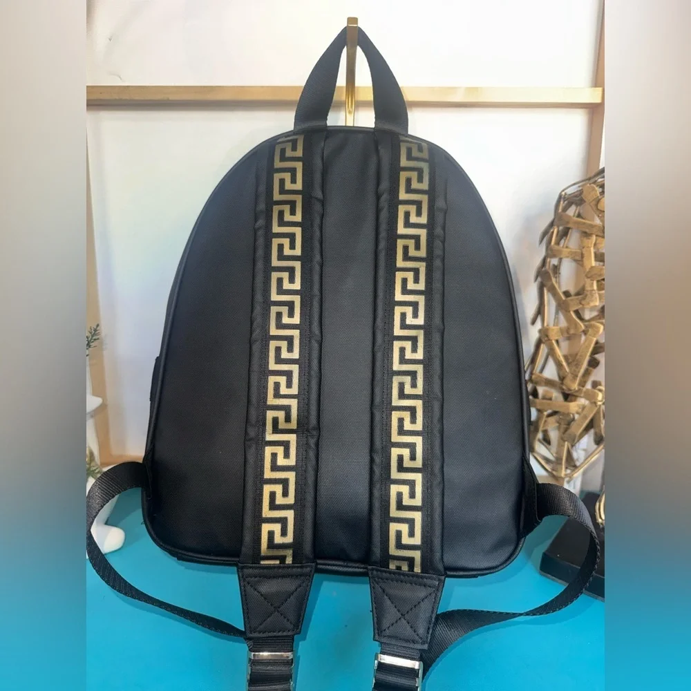 Versace Black and Gold Backpack